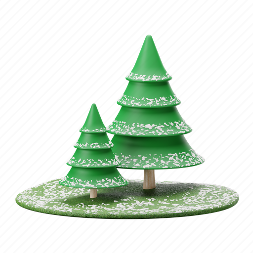 Pine, tree, xmas, nature, christmas, plant, winter 3D illustration - Download on Iconfinder