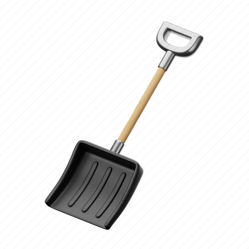 Shovel, snow, christmas, tool, winter 3D illustration - Download on Iconfinder