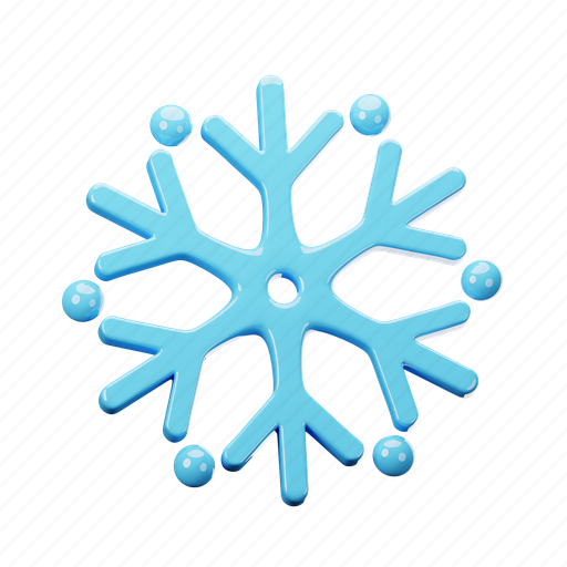 Snowflake, winter, xmas, christmas, snow, ice, cold 3D illustration - Download on Iconfinder