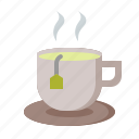 tea, hot, mug, cafe