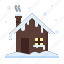 house, winter house, construction, winter 