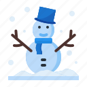 snowman, snow, decoration, winter