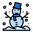snowman, snow, christmas, xmas