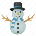 snowman, winter, snow, cold, cute, cartoon, scarf 