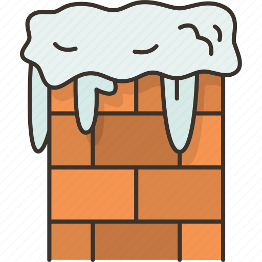Chimney, snow, roof, home, winter icon - Download on Iconfinder
