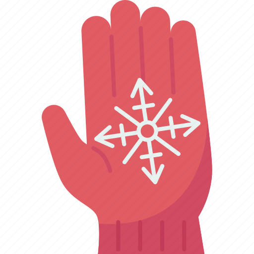 Glove, snowflake, frosty, winter, joyful icon - Download on Iconfinder