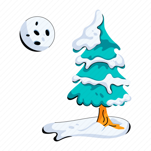 Winter tree, snow tree, pine tree, fir tree, spruce tree icon - Download on Iconfinder