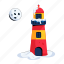 snow lighthouse, sea tower, navigation tower, light tower, lighthouse building 