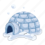 ice house, winter igloo, ice building, winter shelter, ice shelter 