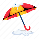 winter umbrella, parasol, rain protection, sunshade, umbrella