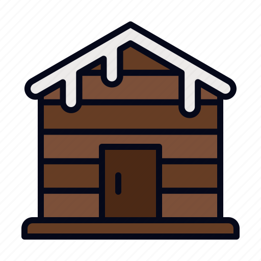 Cabin, residential, house, home, snow, winter, lodge icon - Download on Iconfinder