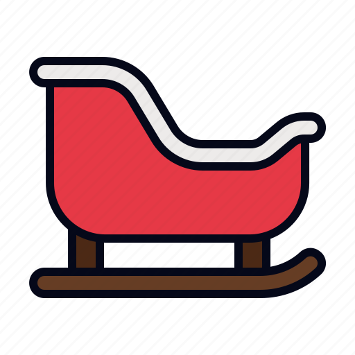Sleigh, rides, christmas, sled, sledge, transportation, xmas icon - Download on Iconfinder
