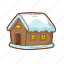 winter, home, house, estate, wooden house, building 