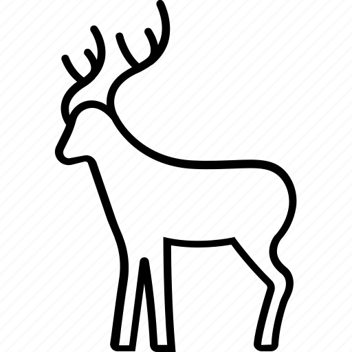Animal, deer, forest, winter icon - Download on Iconfinder