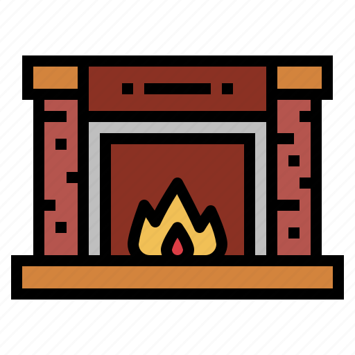 Christmas, decoration, fireplace, home icon - Download on Iconfinder