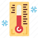 forecast, snow, thermometer, weather