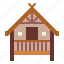architecture, cabin, hut, wood 