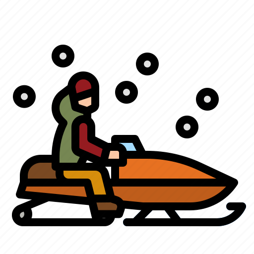 Winter, snowmobile, sled, snow, transportation icon - Download on Iconfinder