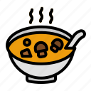 hot, soup, bowl, meal, food