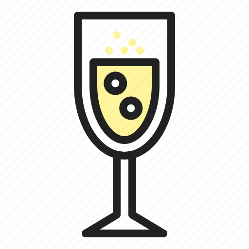 Alcohol, beverage, champine, christmas, juice, sparkling, winter icon - Download on Iconfinder