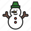 building, christmas, play, snow, snowman, winter 
