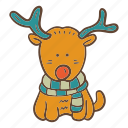 winter, season, deer, christmas, decoration