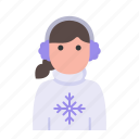 winter, avatar, user, profile, people, woman
