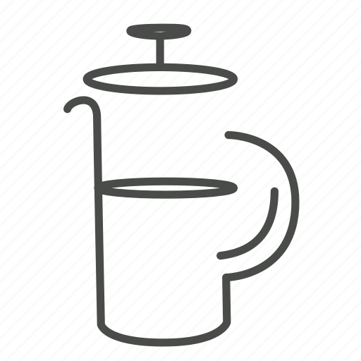 Coffee, drink, frenchpress, hot, winter, beverage, cup icon - Download on Iconfinder