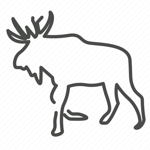 Animal, beast, elk, moose, nature, winter, alaska icon - Download on Iconfinder