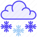 snowflake, cloud, cold, snow, winter