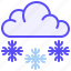 snowflake, cloud, cold, snow, winter 