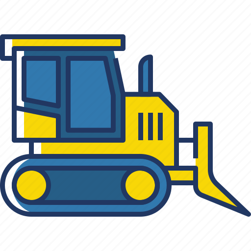 Snow, winter, ice, vehicle, snow bulldozer, bulldozer, construction icon - Download on Iconfinder