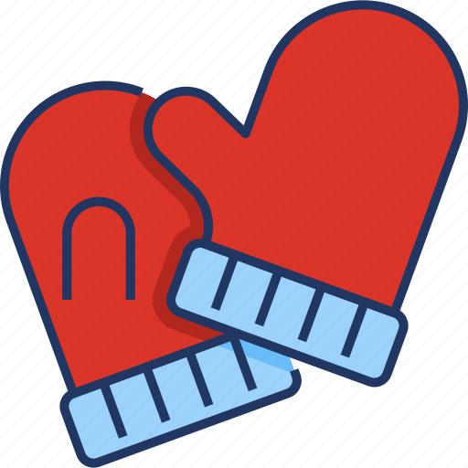 Snow, winter, cloth, gloves, mittens, glove, protection icon - Download on Iconfinder