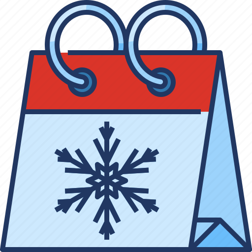 Calendar, snowflake, winter, date, month, season, time icon - Download on Iconfinder