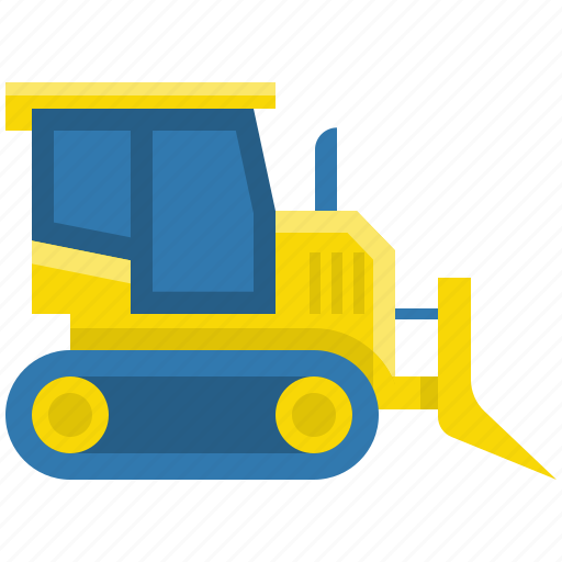 Ice, bulldozer, vehicle, winter, snow, construction, snow bulldozer icon - Download on Iconfinder