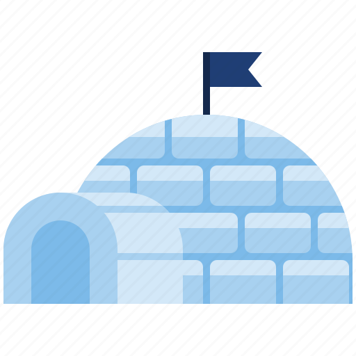 Winter, cold, igloo, snow, ice, house, pole icon - Download on Iconfinder