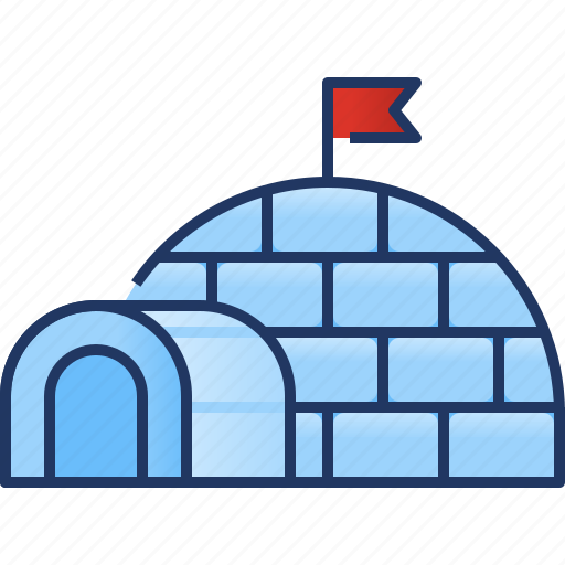 Ice, igloo, winter, snow, house, cold, pole icon - Download on Iconfinder