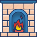 fire, christmas, flame, warm, fireplace, winter, chimney