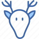 deer, horns, xmas, costume, christmas