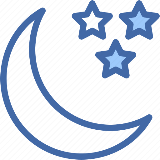 Moon, half, stars, weather, nature icon - Download on Iconfinder
