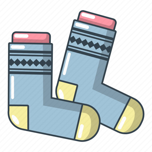 Cartoon, clothing, cotton, fashion, object, socks, vi101 icon - Download on Iconfinder