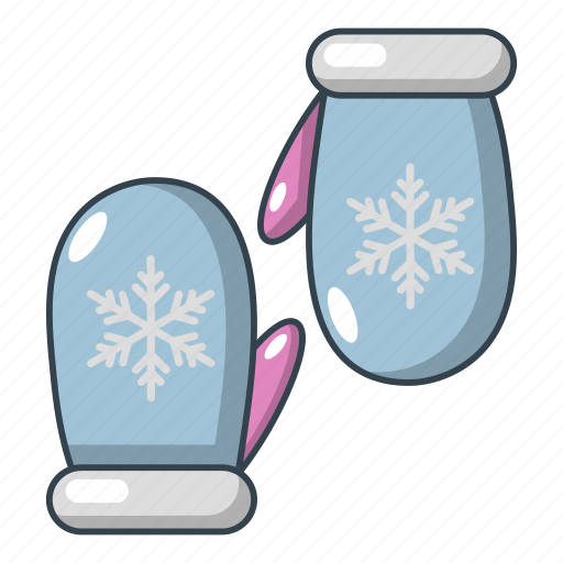 Cartoon, fashion, gloves, object, snow, textile, winter icon - Download on Iconfinder