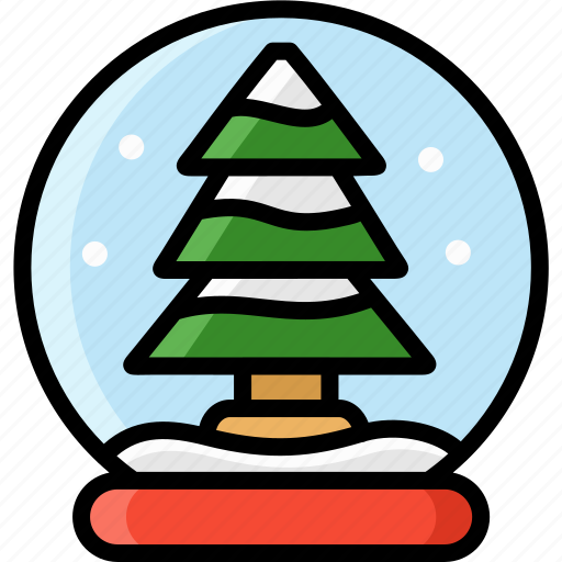 Christmas, gift, snowglobe, tree, winter icon - Download on Iconfinder