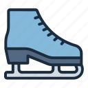 skate, winter, snow, sport, boots, ice skate