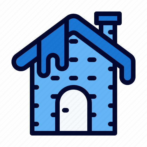Frost, house, snow, winter icon - Download on Iconfinder