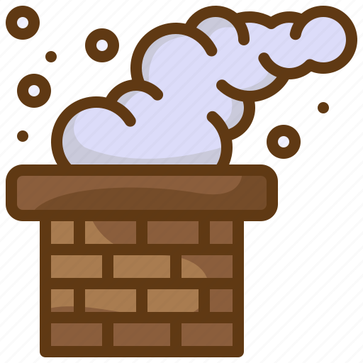 Chimney, roof, smoke, warm, winter icon - Download on Iconfinder