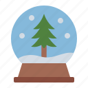snowball, winter, decoration, christmas, xmas, snow globe