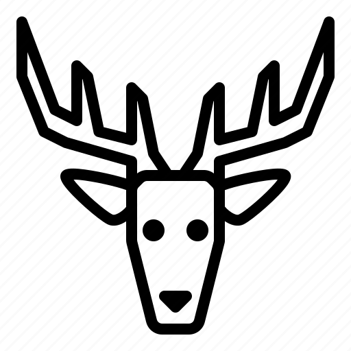 Deer, animal, christmas, santa, horn icon - Download on Iconfinder