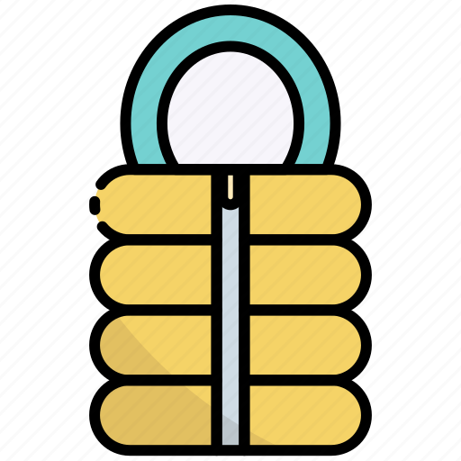 Sleeping bag, winter, camping, sleeping pad, camp, outdoor, travel icon - Download on Iconfinder