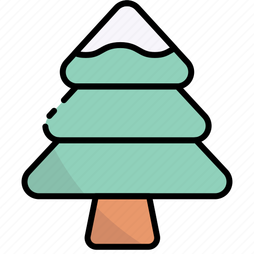 Pine, winter, tree, christmas, snow, nature, plant icon - Download on Iconfinder